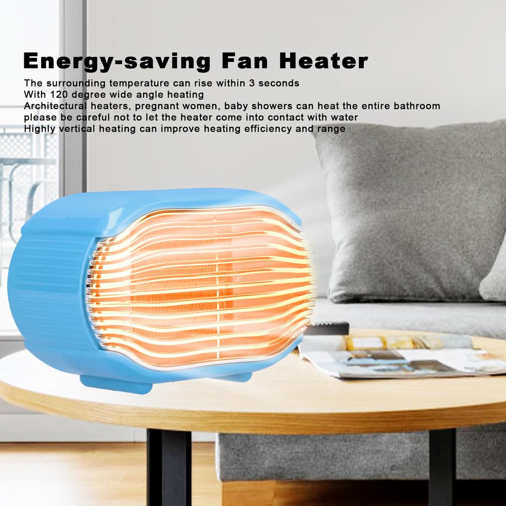 800W Winter Office Mini Electric Desktop Heating Fast Energysaving Fan Heater