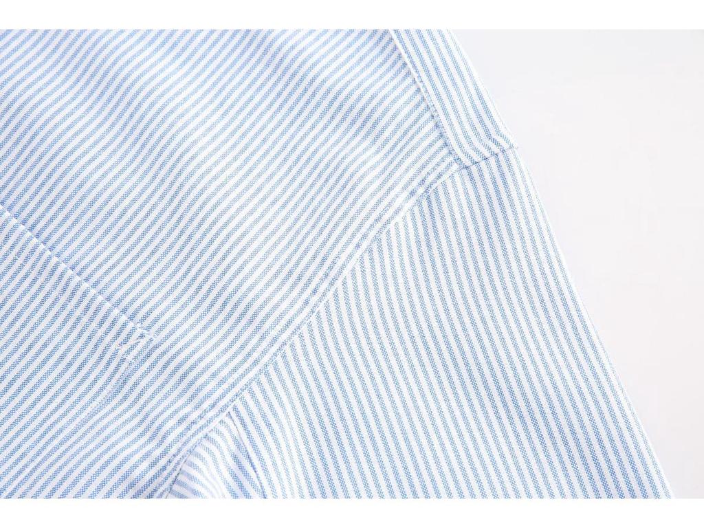 RUIIENRS X DAIVC 2024 Autumn Retro Striped Minimalist Shirt CS048
