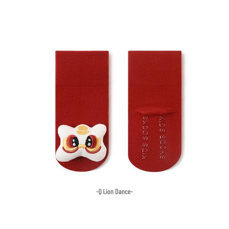 3D Cartoon Doll Anti-Slip Baby Socks for Newborns - Spring & Autumn First Birthday