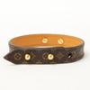 LOUIS VUITTON M4150 Brasserie Logomania Monogram Canvas Bracelet 17 Brown / GoldUsed