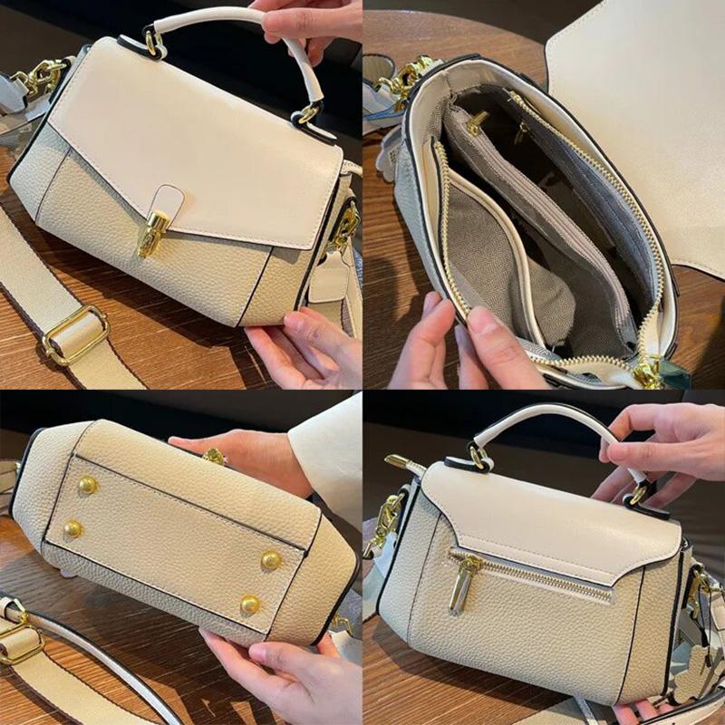 Genuine Leather Women's Bag New Trendy All-match Messenger Shoulder Bag Ladies Fashion First Layer Cowhide Handbag High Quality Purse
