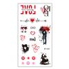 Cartoon Tattoo Sticker Waterproof Valentine'S Day Tattoo Sticker Cute Temporary Tattoo