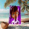 proof beach towel with Doc McStuffins pattern - soft,absorbent,quick-drying,machine washable - perfect for swimming,camping,bathing