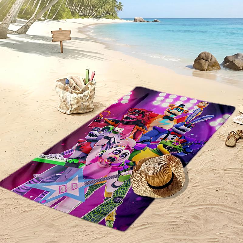 Five Nights at Freddy’s Beach Towel, Soft Absorbent Quick‑Dry Towel for Beach Pool Swimming Travel Home