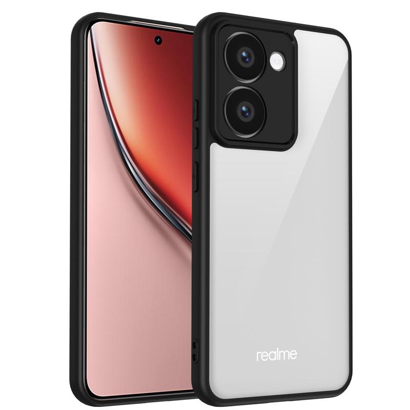 Realme P3 Ultra RMX5030 Case Plating Bumper Shockproof Clear Back Cover Hard Matte Phone Case for Realme P3Ultra 5G RMX5030