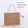 High-Quality Custom Jute Tote Bags - Plain or Logo Shopping & Gift Options in Cotton Linen Blend