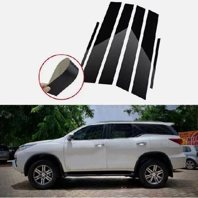 For Toyota Fortuner Runner 2014- Crosser Window Decoration Bright Black Center Column Stickers