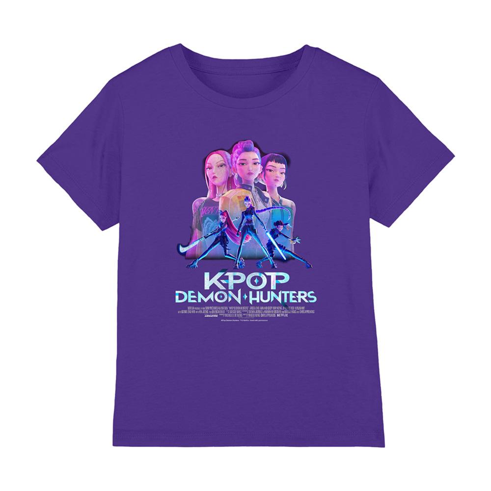 K-Pop Demon Hunters Childrens/Kids Huntrix Huntr/X Poster T-Shirt