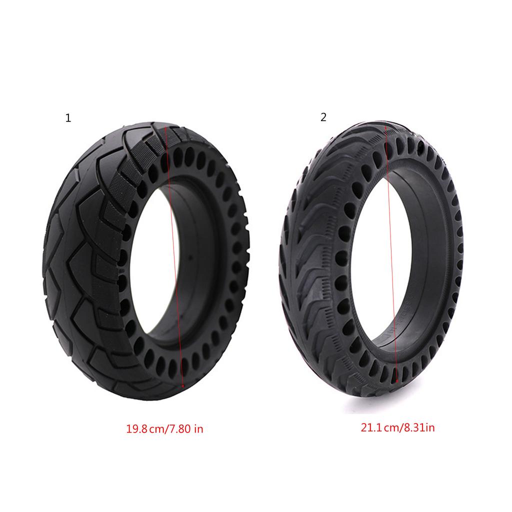 8 Inch Electric Scooter Wheel Front/Rear Electric Scooter Solid Rubber Scooter Replacement Wheels for Electric Scooter