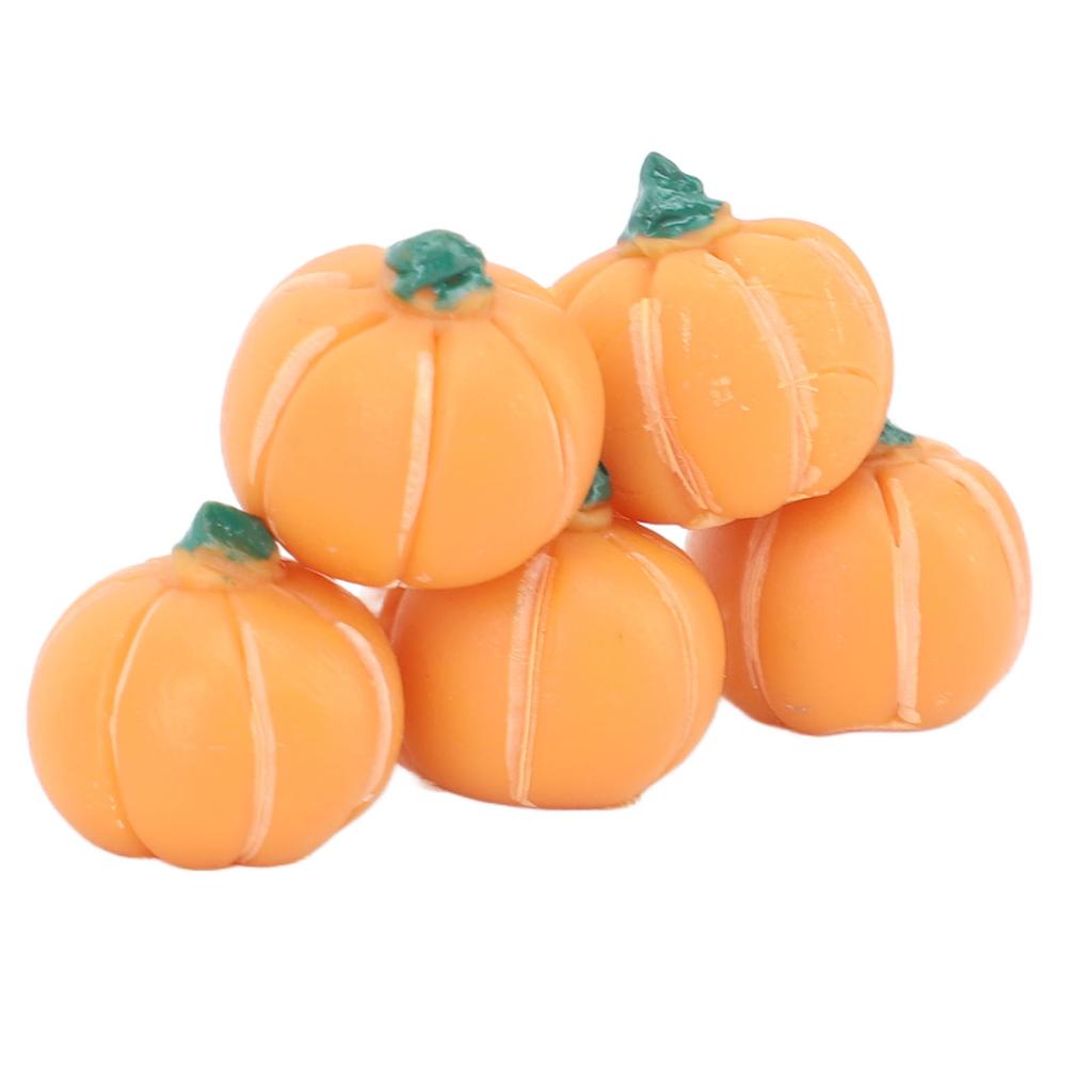 20Pcs Dollhouse Pumpkin Model Plastic Doll House Food Pumpkin Model for Kids Children