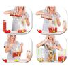 Adjustable Baggy Rack Holder Storage for Food Prep Bag Plastic Freezer Bag Ziplock Bag Holder Stand Meal Planning Kitchen Gadget