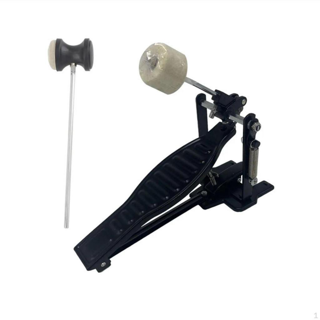 Bass Drum Pedal Single Kick Beater with Felt Head for Drummers, Beginners,