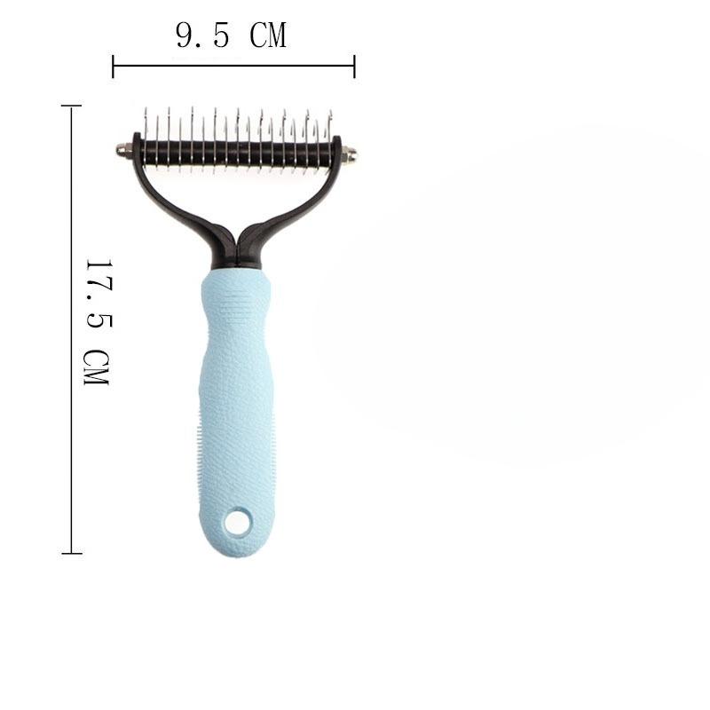 Pet Knot Comb, Pet Comb Two-in-one, De-floating Hair Removal, Pet Special Y-shaped Grooming Comb