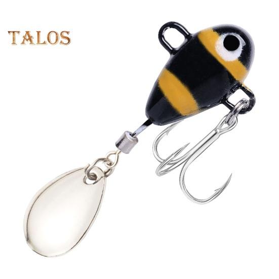 6Pcs 10G/5CM VIB Fishing Lure with Treble Hook Spinning Sequin Long Casting Metal Hard Artificial Spinner Bait Saltwater Freshwater Bass Walleye