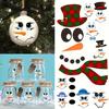 Wall sticker Christmas wall sticker emoji sticker cute cartoon snowman refrigerator sticker window sticker cup sticker wallpaper
