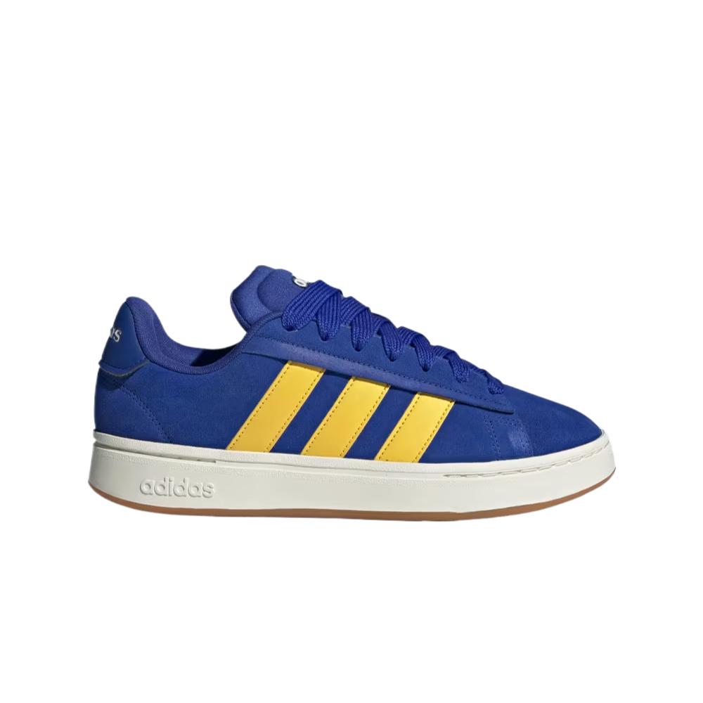 Adidas Grand Court Alpha Lucid Blue Utility Yellow Men Sneakers Semi-Lucid-Blue Off-White JI1714