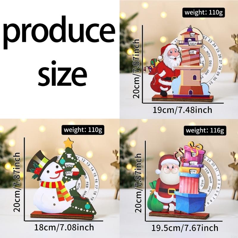 Permanent Oaken Christmas Clock Calendar Toss Number Hurdles Arrival Deck For Telecommute Decoration