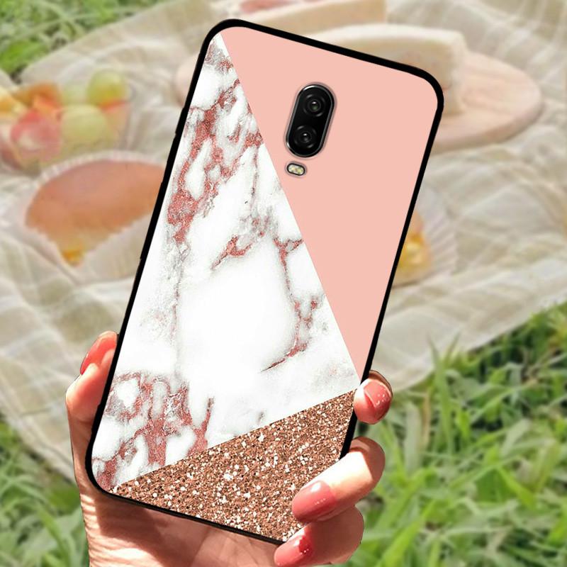 For Oneplus 6T Case Silicone Soft TPU Phone Cover For One Plus 6 6T Case Bumper For Oneplus 6 6 T Capa Mabrle Fashion Coques