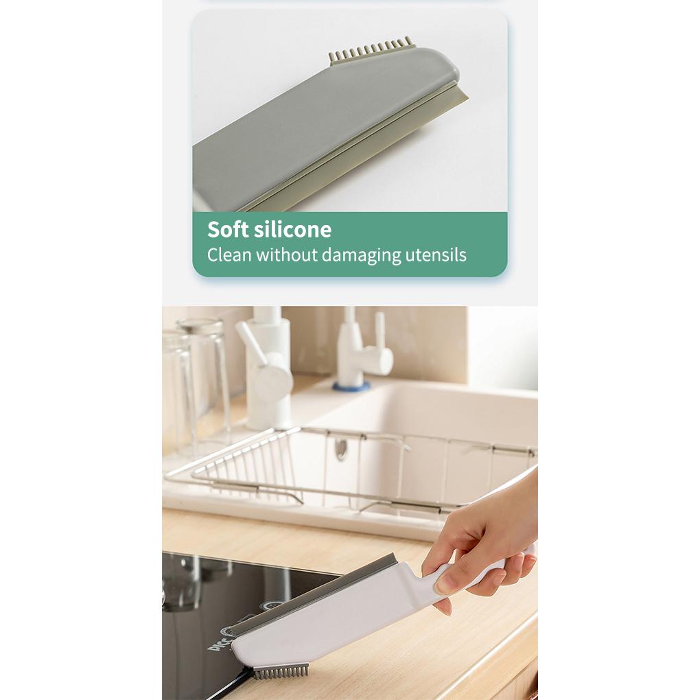 Cleaning Brush Window Dust Removing Brush Handle Plastic Glass Kitchen Scraper