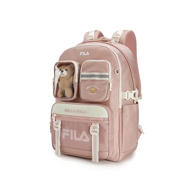 New FILA ORIGINALE Fabric Backpack Women's Rose Smoke Pink F13W539165FPK