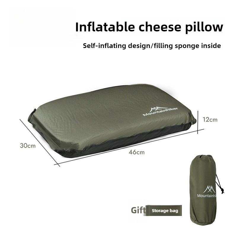 1PCS Memory Foam Portable Inflatable Pillow for Outdoor Camping Travel Hiking Relaxation - Lightweight Compact Design