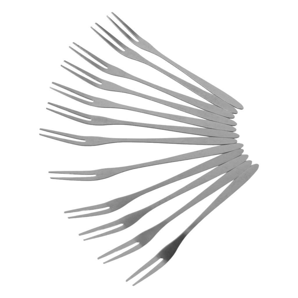 12.8*0.9cm Fruit Fork 5pcs Camping For Family Restaurant