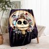 The Nightmare Before Christmas Theme Printed Blanket - Perfect for Couch, Bed, Travel & Outdoor Use | Machine Washable, Cozy & Durable.
