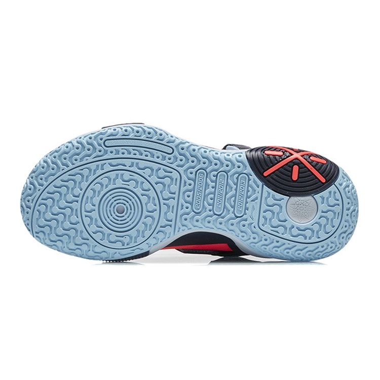 Li Ning All City 9 V2 Youth Low Top Basketball Shoes Kids Sneaker Orange Blue ABPR055-2