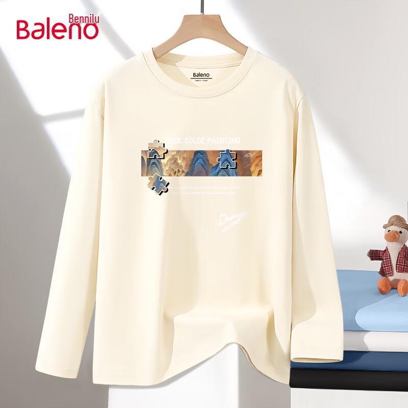 Baleno Unisex Casual Long Sleeve Cotton T-shirt 3XL
