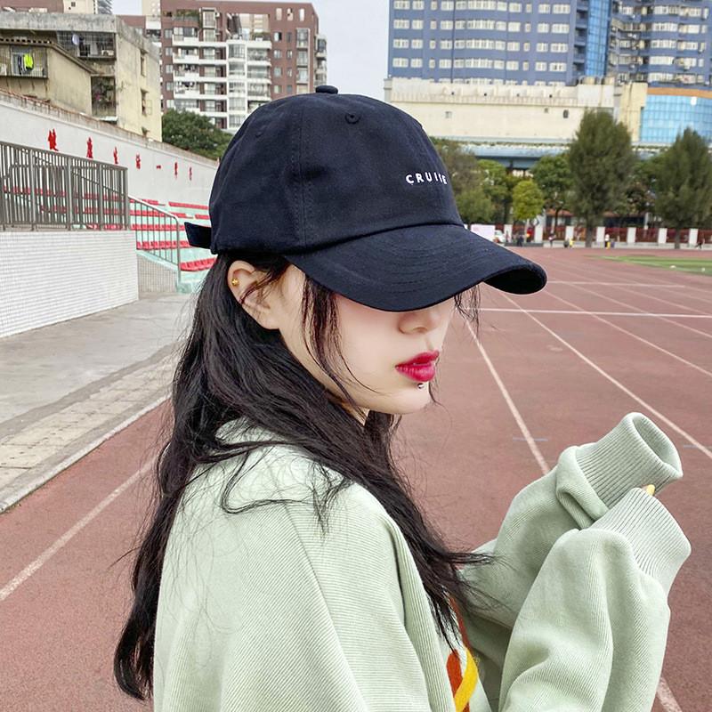 Youthful Letter White Embroidered Baseball Cap Timeless Cotton Design For Wear Everyday