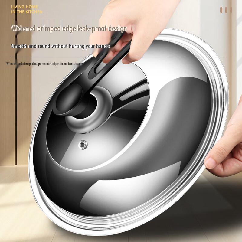 Jinlongxing Stainless Steel Tempered Glass Wok Lid