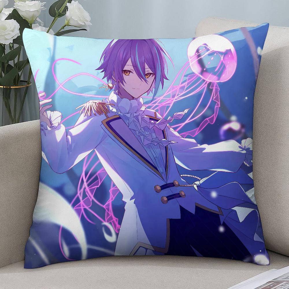 K-Kamishiro Rui Anime Pillow Case 3D Print Polyester Fiber 40*40 cm Home Sofa Throw Pillow Cover Decoration Festival Gift