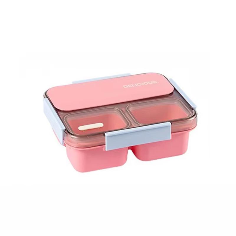 

Ланч-бокс бенто 1200 мл с отделениями, с крышкой, с соусницей, для салата, фруктов, для офисного работника, для пикника, контейнеры для хранения еды