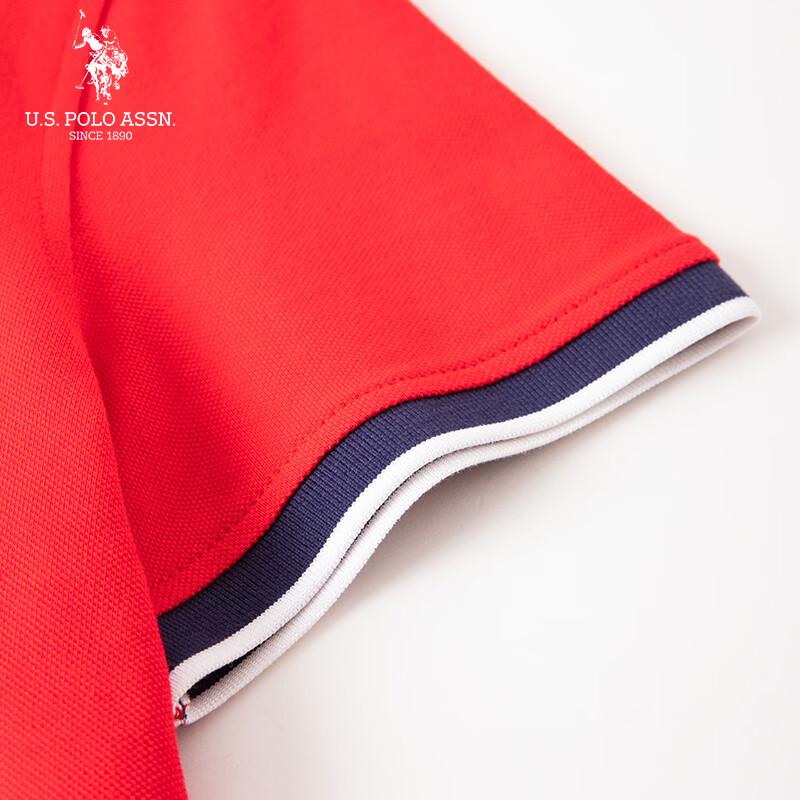 U.S. POLO ASSN. Women's Short Sleeve Polo Midi Dress