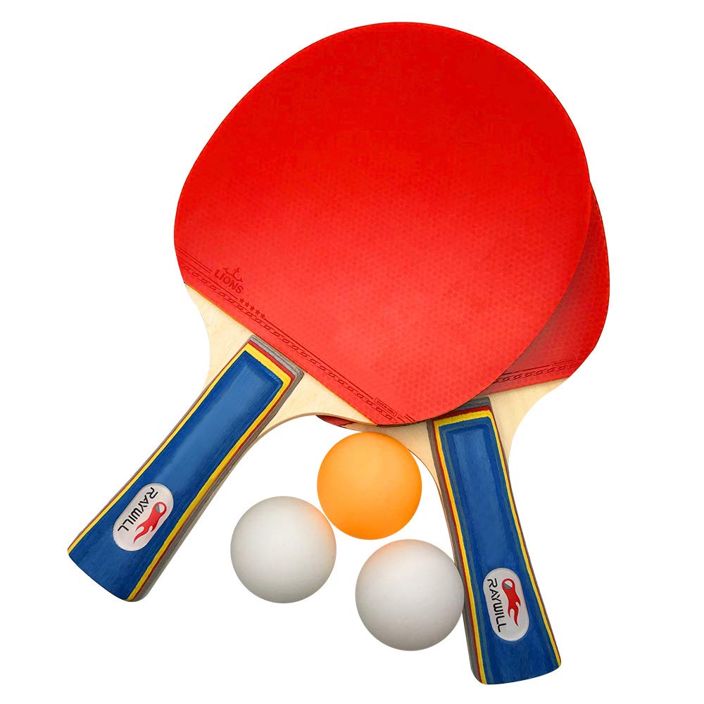 Portable Table Tennis 2 3 Ping Pong Table Tennis Set with Storage Easy To Use Racket, Rackets, Balls, Bag, (Set) (Racket)