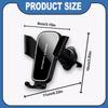Car Phone Holder with Ventilation Hook 360 Degree Rotation Installation Anti Shake Support Car Bracket Gravity Auto Phone Holder