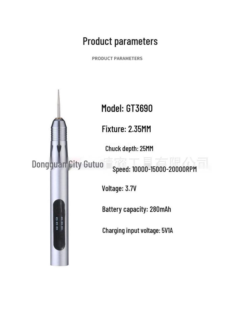 Electric Nail and Cuticle Remover Grinder Pen for Manicure Salon Use
