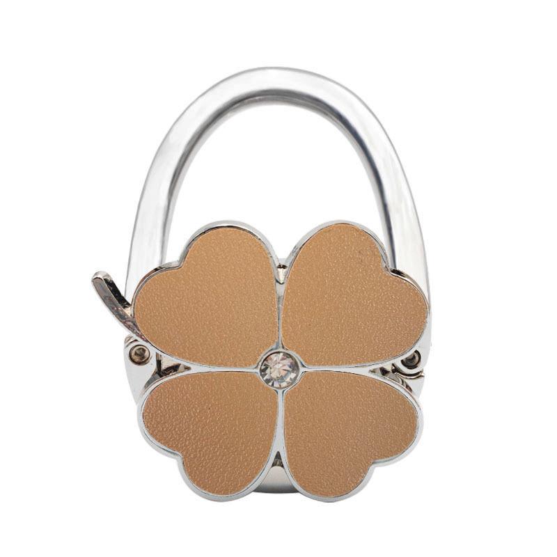 Four-Leaf Clover Enamel Handbag Hook - Zinc Alloy Hanger