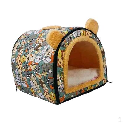 Cat Bed Cave Indoor Washable Nest Dog House for Poodle Cats Pomeranian Puppy