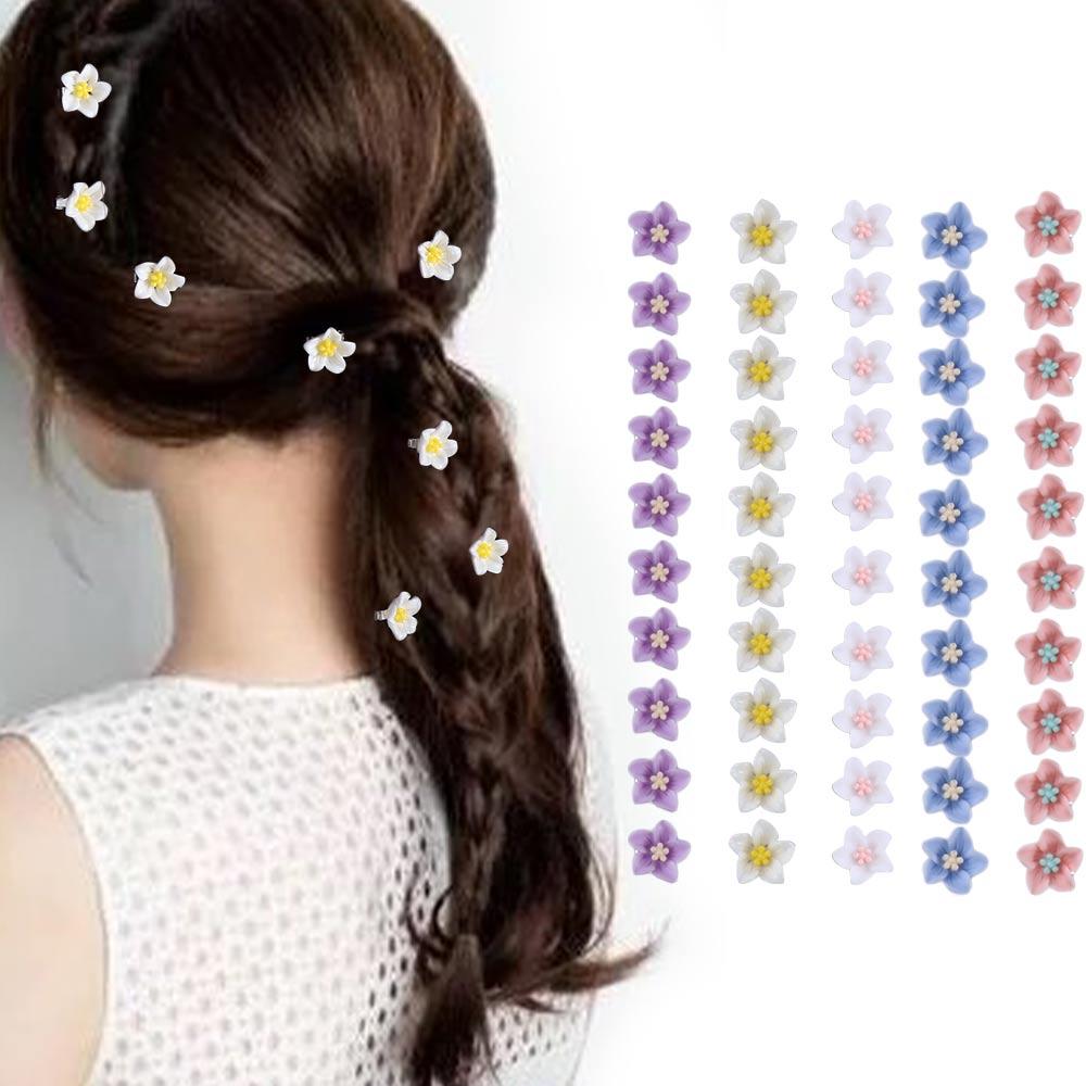 Holder Hair Accessories Girl Korean style Soft Ceramics Hair Claws Small Hairpins Flower Hair Clips