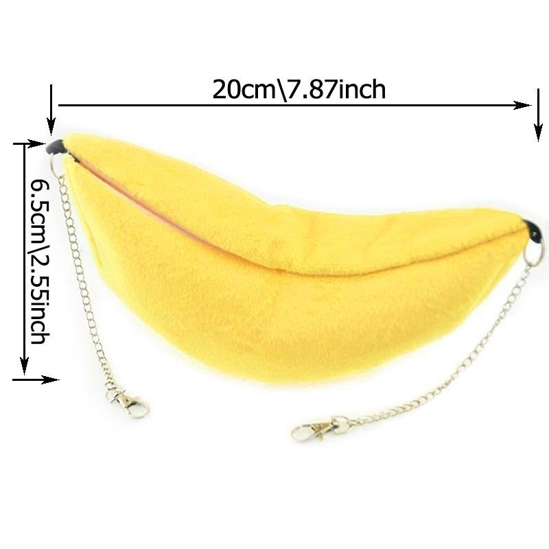 

Hamster Banana Shaped Hammock Small Pet Gerbil Rat Mouse Hanging Nest