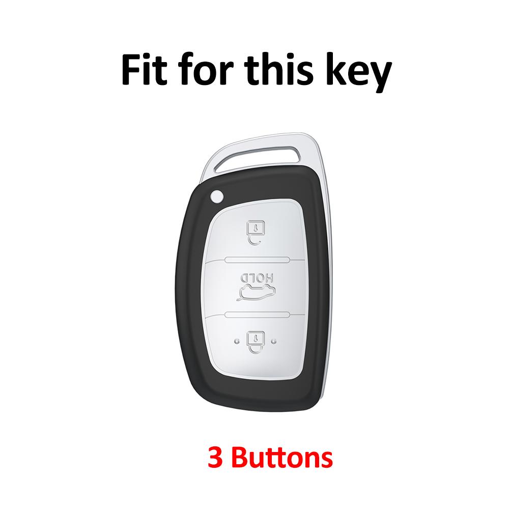 TPU Leder Auto Fernbedienung Schlüssel Etui Hülle Tasche Für Hyundai Santa Fe Rena Sonata Elantra Tucson Creta Ix35 Ix45 I10 I30 I40