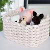 2pcs Woven Cotton Rope Woven Storage Box Basket Desktop Organizer Sundries Toys Comestics Keys Snacks Sundries Organizer