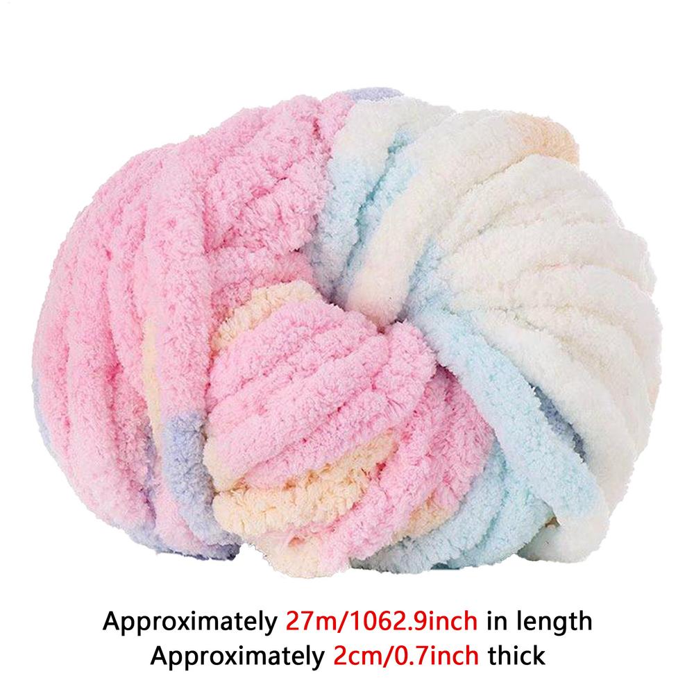 Thick Chenille Yarn For Blankets Ultra-Soft Fluffy Giant Polyester Yarn For Knitting Throws Carpets Blankets Scarves Hats