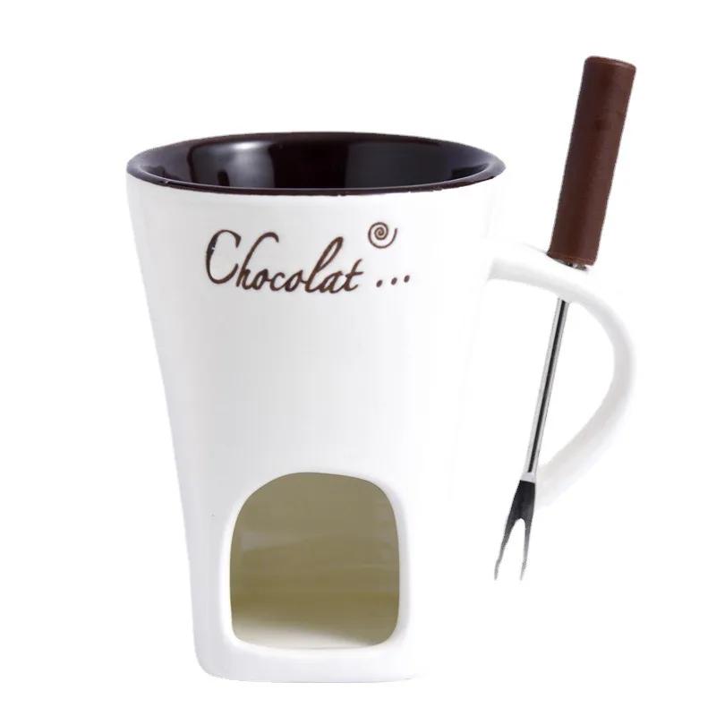 Zestaw Kubków do Fondue Osobiste Mini Garnki do Fondue Czekoladowe Serowe Lody Zestaw do Fondue Indywidualny Kubek do Topienia Masła Mały Podgrzewacz