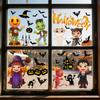 Cartoon Halloween Static Window Stickers, Children's Witches, Mummy, Pumpkin People, Castles, Bats, Glass Stickers