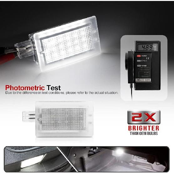 LED Courtesy Door Stepwell Light for Dodge Charger Challenger Dart Chrysler 200 300 Luggage Compartment Lamp Trunk Cargo Light Powered by High Power