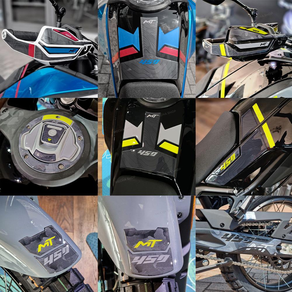 CFMOTO 450 MT 2024 450MT 2025 Motosiklet Aksesuarları 3D Reçine Depo Pad Koruma Çıkartmaları Kiti Su Geçirmez Çıkartma Çıkartmaları Kiti