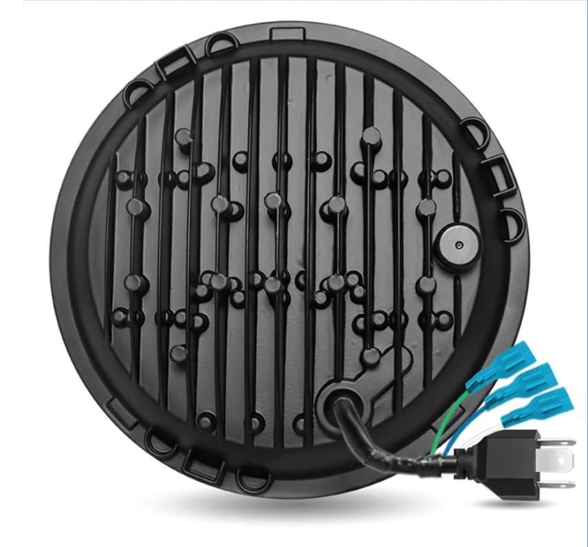 1pc Front Lamp 7" Full LED Skull, 12V Off-Road