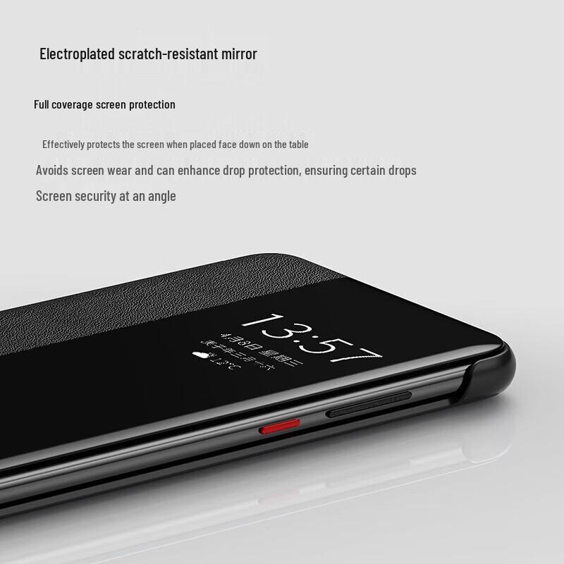 Ekakashop Huawei Smart Window Flip Leder Handyhülle